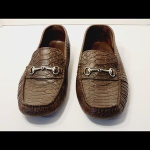 Cole Haan Size 10 B Women Brown Snake Print Driving Loafers #679